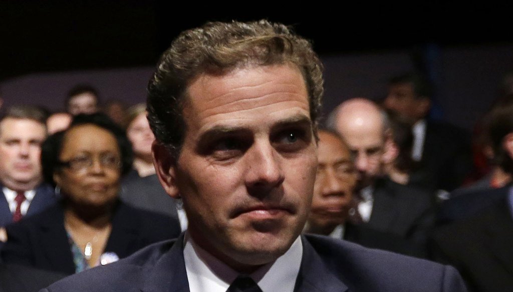On Oct. 11, 2012, Hunter Biden waits for the start of his father Vice President Joe Biden's debate at Centre College in Danville, Ky. (AP)