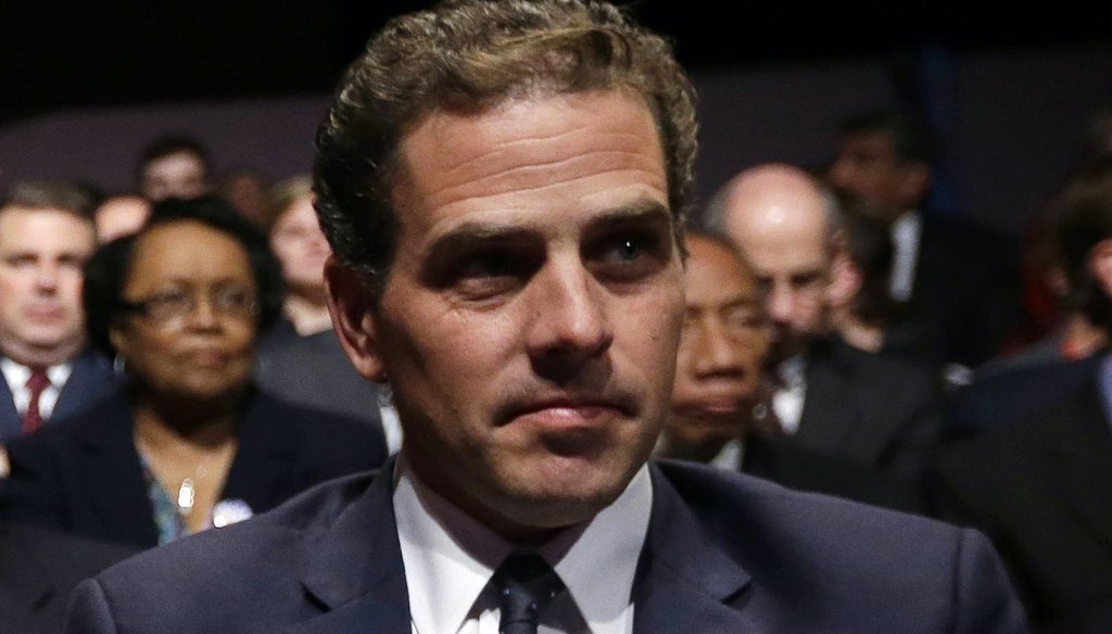 In this Oct. 11, 2012, file photo, Hunter Biden waits for the start of the vice presidential debate where his father, Vice President Joe Biden appeared, at Centre College in Danville, Ky. (AP)