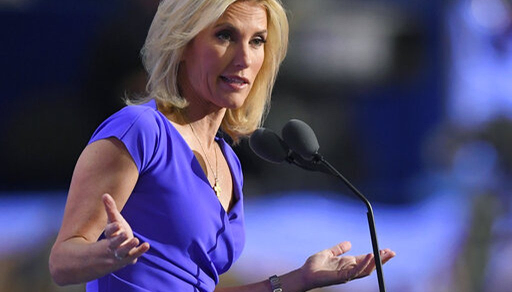 Fox News host Laura Ingraham speaks during the Republican National Convention in Cleveland on July 20, 2016. (AP/Terrill)