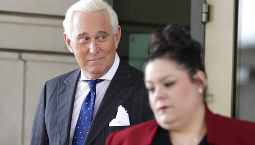 Roger Stone exits federal court in Washington on Nov. 15, 2019. (AP/Cortez)