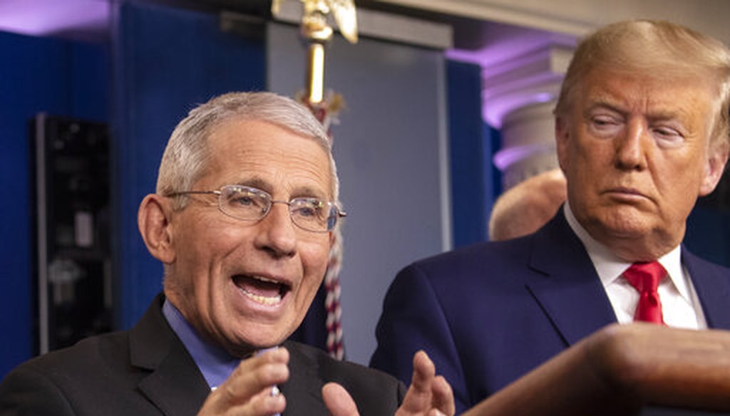 National Institute for Allergy and Infectious Diseases Director Dr. Anthony Fauci speaks during a press briefing with President Donald Trump about the coronavirus, Feb. 29, 2020. (AP)