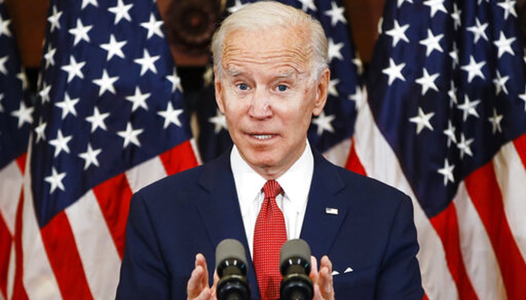 Democratic presidential candidate Joe Biden speaks in Philadelphia, June 2, 2020. (AP)