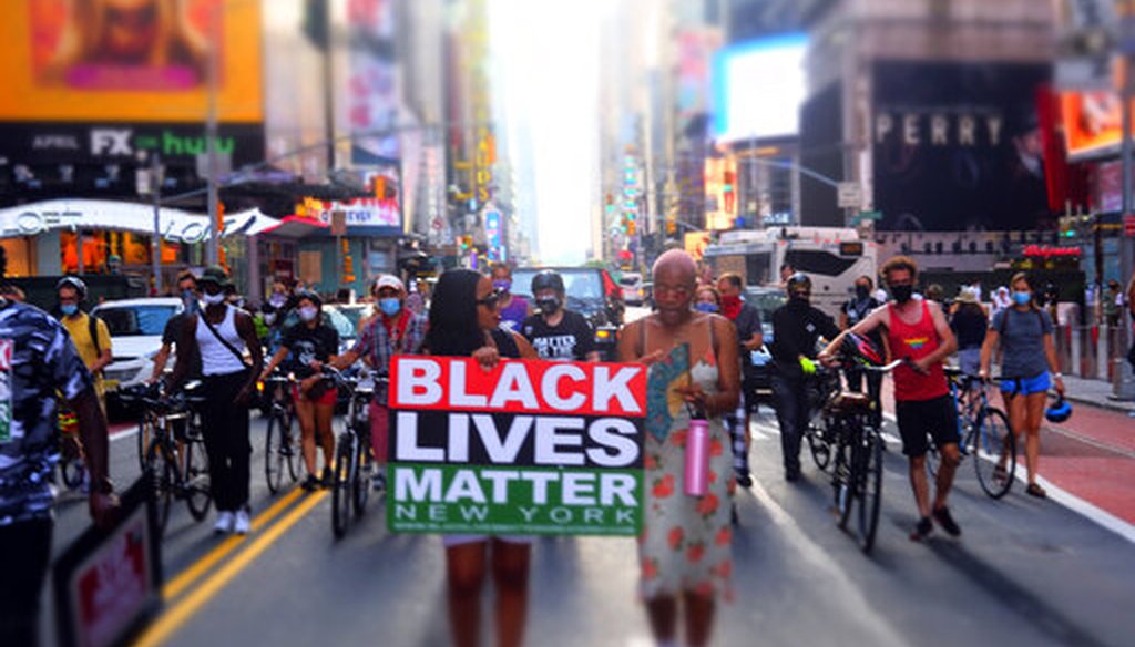 Protect Black Women March and Rally held in the Times Square area on July 26, 2020 in New York City (AP)