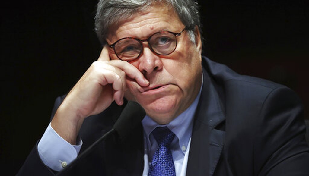 Attorney General William Barr appears before a House Judiciary Committee hearing on the oversight of the Department of Justice on Capitol Hill, July 28, 2020 in Washington. (Chip Somodevilla/Pool via AP)