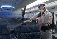 What is the risk of getting coronavirus on a plane?
