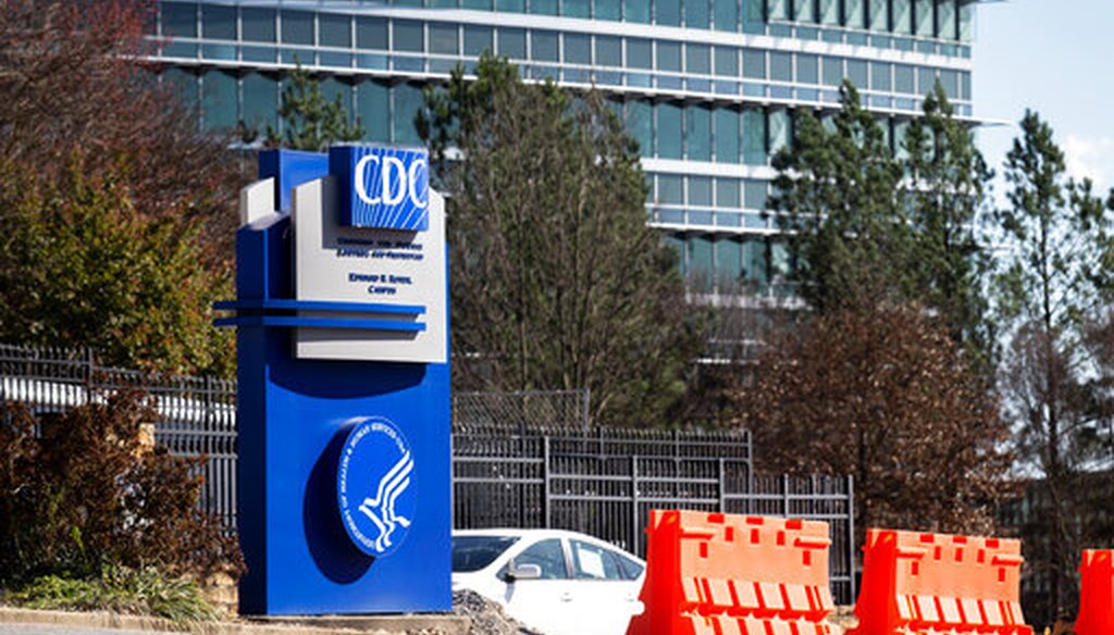 The Centers for Disease Control and Prevention headquarters in Atlanta on March 6, 2020. (AP/ Harris)
