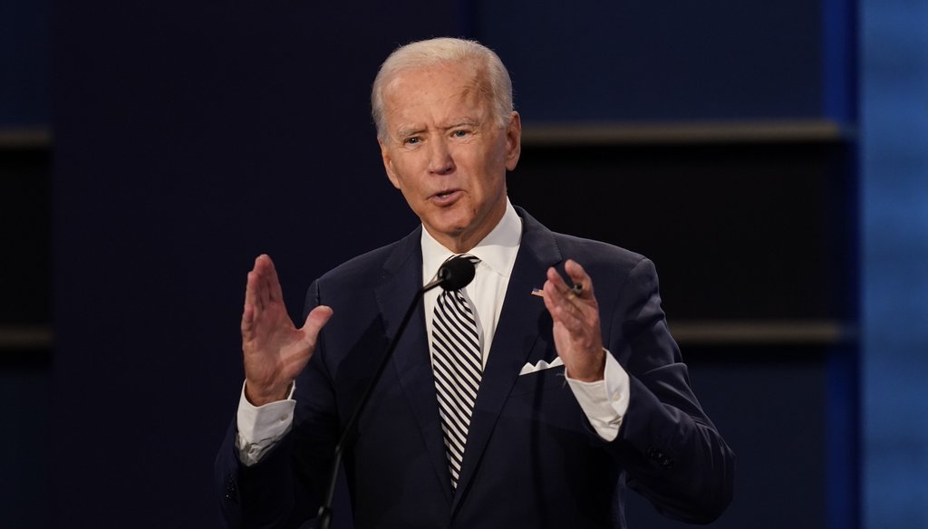 PolitiFact - Biden did not wear a wire during the first presidential debate