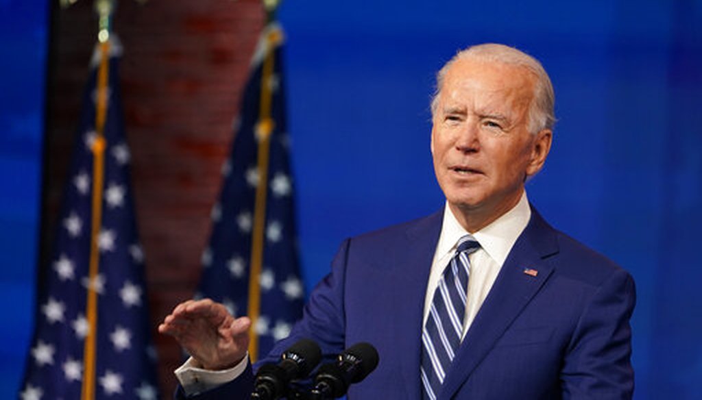 President-elect Joe Biden announces his choice of retired Army Gen. Lloyd Austin to be Defense secretary in Wilmington, Del., on Dec. 9, 2020. (AP)
