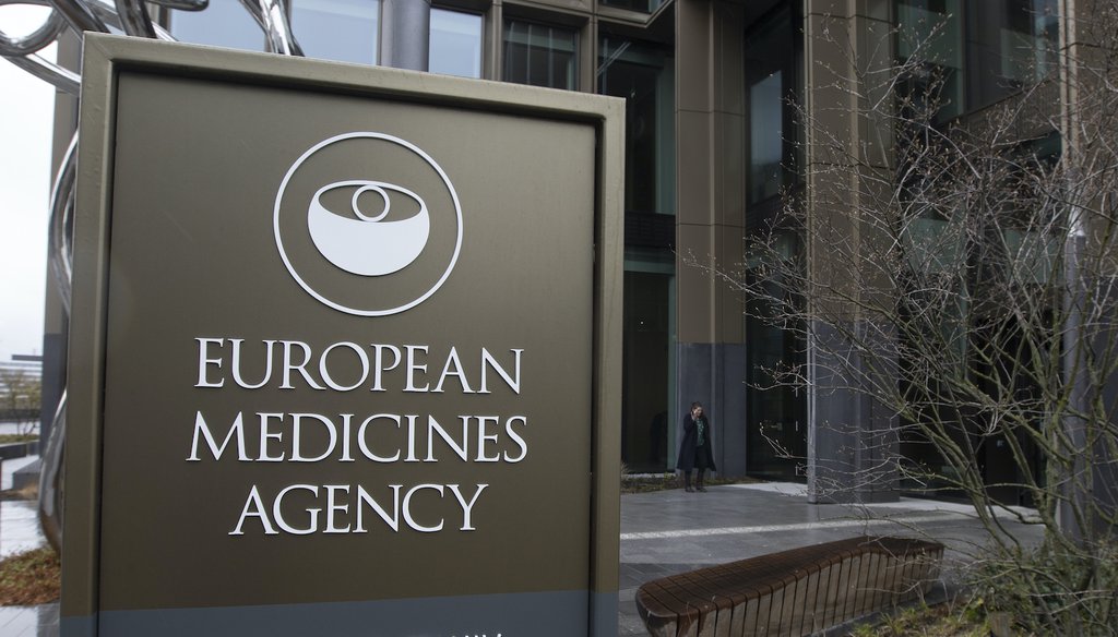 The offices of the European Medicines Agency in Amsterdam. (AP)