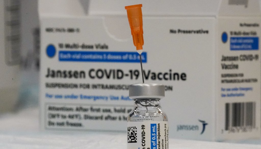 Several states resumed use of Johnson & Johnson's one-shot vaccine April 24, 2021, after a pause to study the risk of blood clots. (AP)