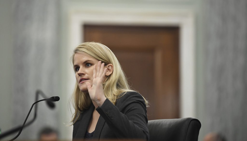 Former Facebook employee and whistleblower Frances Haugen testifies during a Senate Committee on Commerce, Science, and Transportation hearing on Capitol Hill on Oct. 5, 2021, in Washington. (AP)