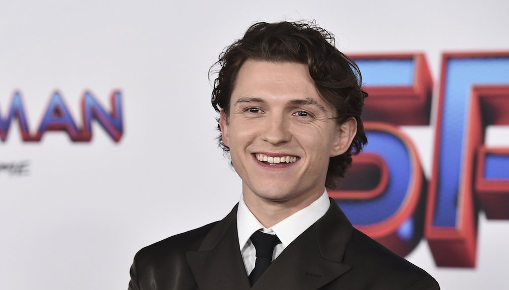 Tom Holland at the premiere of "Spider-Man: No Way Home" at the Regency Village Theater on Dec. 13, 2021, in Los Angeles. (AP)