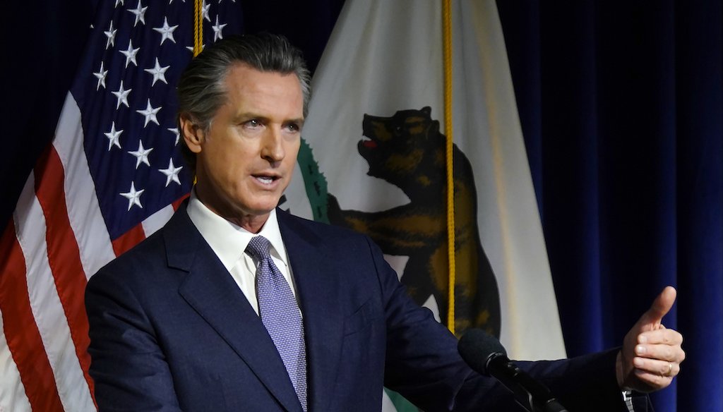 California Gov. Gavin Newsom outlines his proposed $286.4 billion 2022-2023 state budget during a news conference in Sacramento, Calif., on Jan. 10, 2022. (AP)