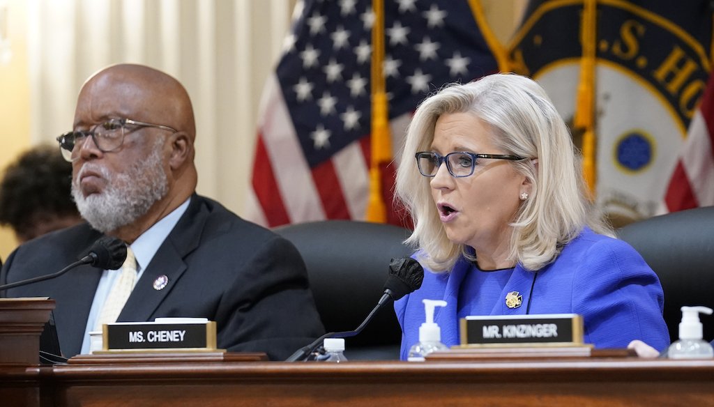 Chairman Bennie Thompson, D-Miss., speaks as the House select committee investigating the Jan. 6 attack on the U.S. Capitol holds its first public hearing to reveal the findings of a year-long investigation, on June 9, 2022. (AP)