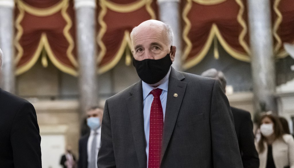 Former Senate Sergeant-at-Arms Michael Stenger escorts former Vice President Mike Pence to the House chamber as lawmakers return to complete the certification of electors in the 2020 presidential election in Washington after midnight on Jan. 7, 2021. (AP)