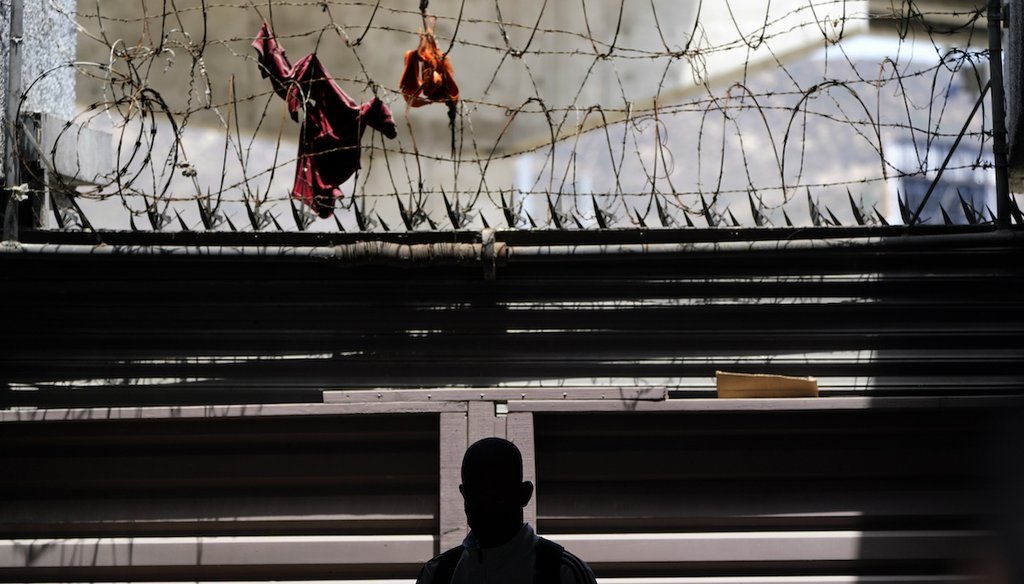 A migrant from Haiti waits with others at a clinic for migrants in Tijuana, on Monday, May 23, 2022. The Supreme Court has ruled that the Biden administration properly ended a Trump-era policy forcing some U.S. asylum-seekers to wait in Mexico. (AP)