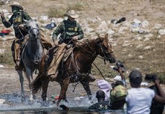 Border agents on horseback used unnecessary force but did not strike Haitian migrants: CBP