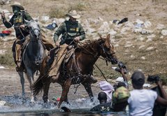 Border agents on horseback used unnecessary force but did not strike Haitian migrants: CBP
