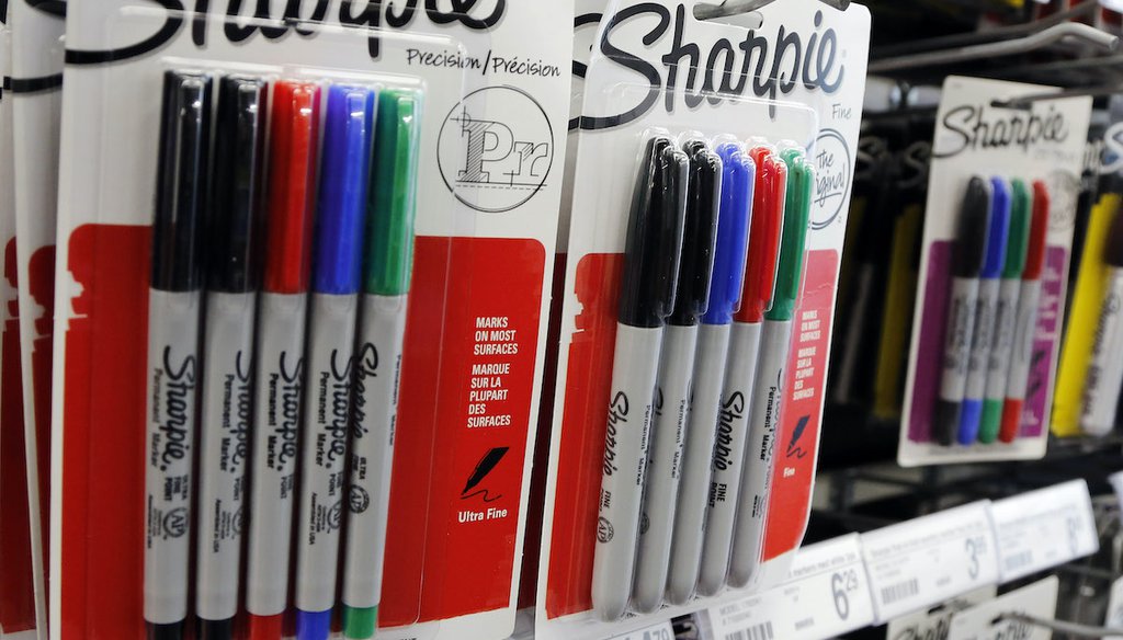 Sharpie pens on display in a store. (AP)