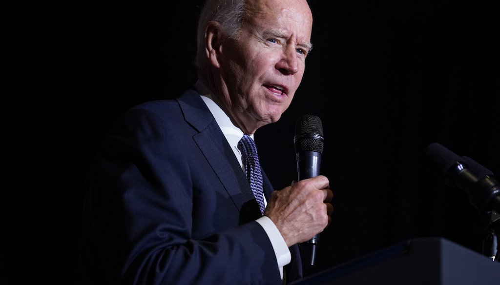 President Joe Biden delivers remarks on student loan debt relief at Delaware State University on Oct. 21, 2022. (AP)