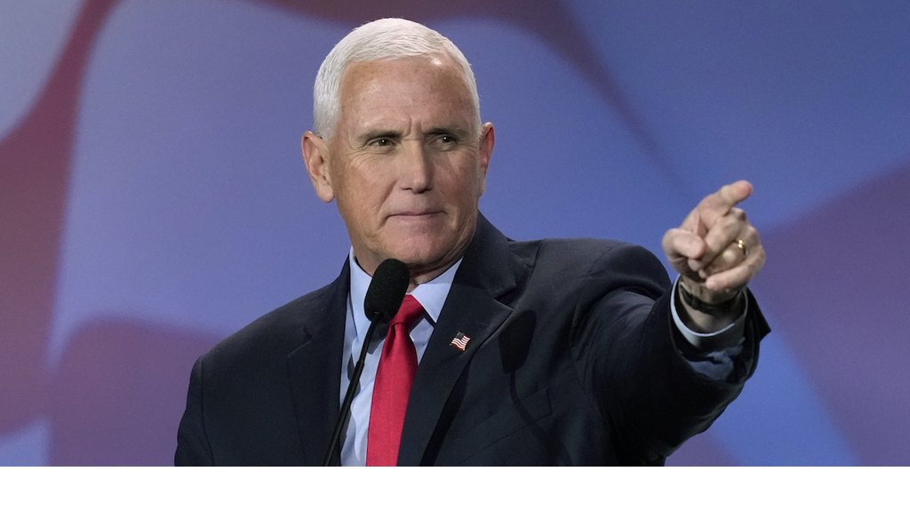 Former Vice President Mike Pence speaks at the annual leadership meeting of the Republican Jewish Coalition on Nov. 18, 2022, in Las Vegas. (AP)