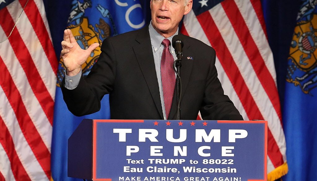 U.S. Sen. Ron Johnson, R-Wisconsin, claims Obamacare did not make a difference when it came to the number of uninsured in Wisconsin. (Associated Press photo)