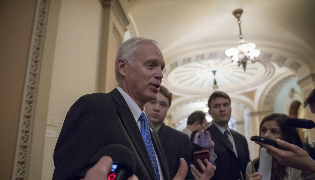 U.S. Sen. Ron Johnson, R-Wisconsin, talks about his views on the latest GOP health care bill. (Associated Press photo)
