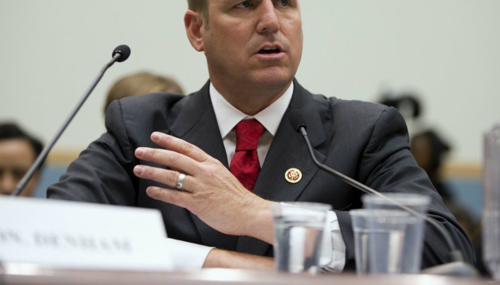 In this 2013 photo, Rep. Jeff Denham, R-Calif., testifies on Capitol Hill in Washington, before the House Judiciary subcommittee on Immigration and Border Security. AP Photo/Evan Vucci 