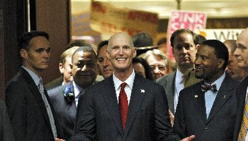 Rick Scott delivered his second State of the State address on Jan. 10, 2012.