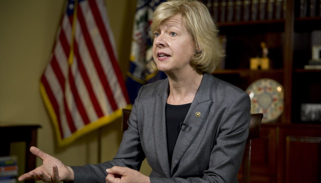 U.S. Sen. Tammy Baldwin, D-Wisconsin, has changed her position on how quickly senators should act on Supreme Court nominations. (Associated Press)