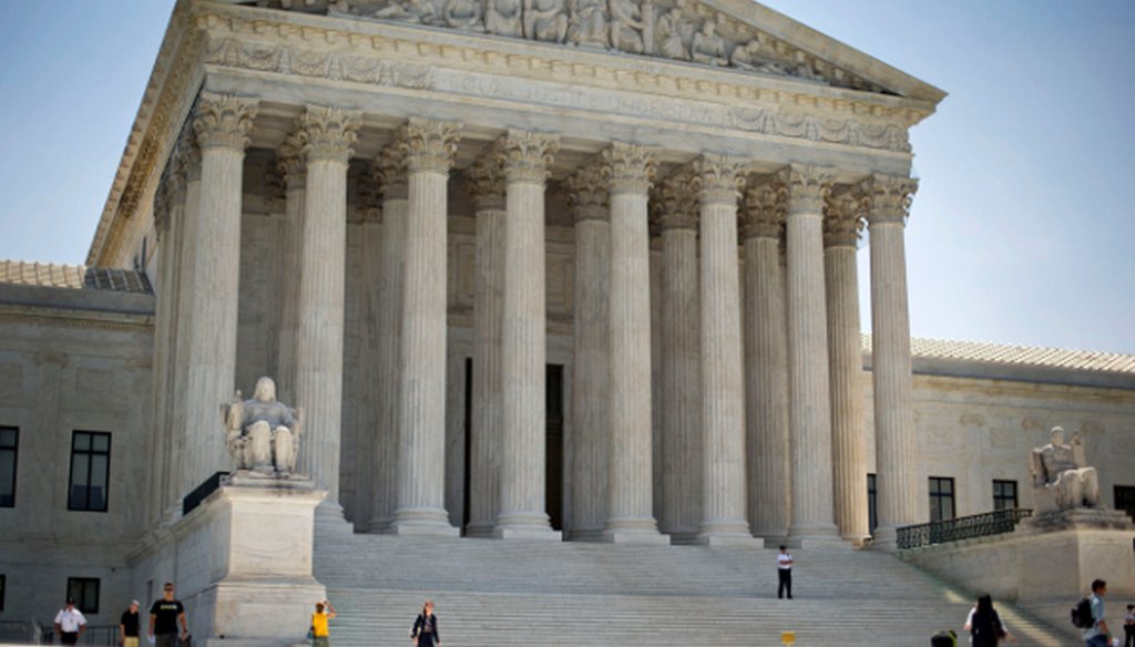 The Supreme Court in Washington D.C. on June 30, 2014.