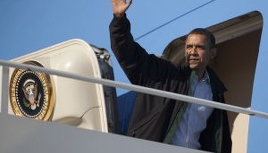 President Barack Obama departs on a trip to visit the Gulf Coast.