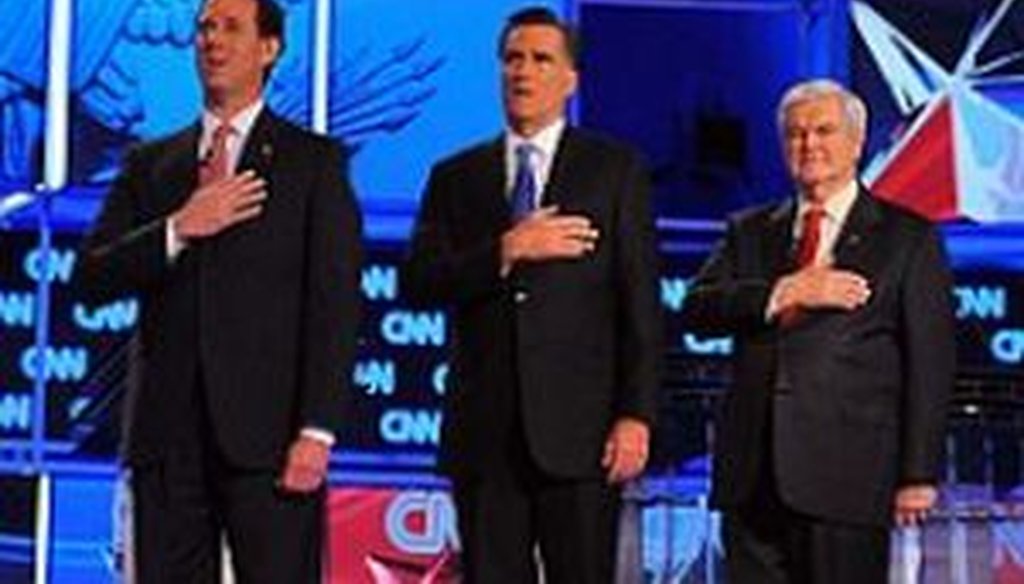 Rick Santorum, Mitt Romney, and Newt Gingrich are battling for delegates in the southern states of Alabama and Mississippi on Tuesday.