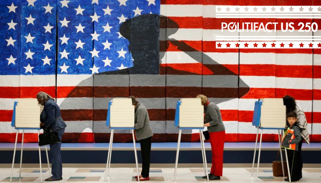 Voters line up in booths to cast their ballots at Robious Elementary School in Chesterfield, Va. on Nov. 8, 2016. (AP)