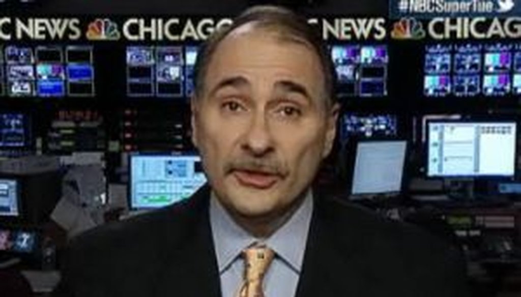 Obama campaign adviser David Axelrod said during NBC's Super Tuesday coverage that President Barack Obama, despite being unopposed, won more votes in Ohio than two Republicans combined, Mitt Romney and Rick Santorum. But Axelrod was wrong.