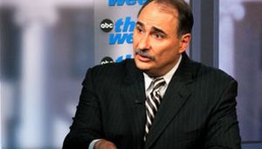 Obama adviser David Axelrod appeared on ABC's 'This Week.'