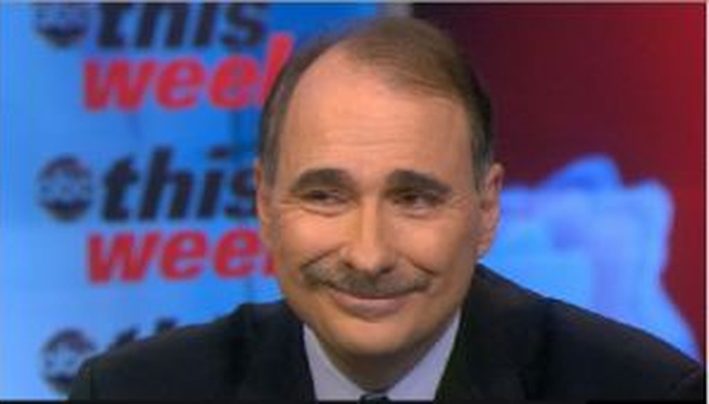 David Axelrod made his party's case on This Week with Christiane Amanpour