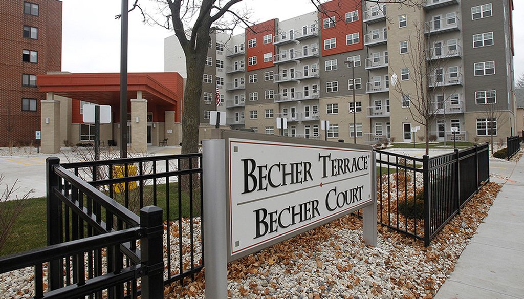 Becher Terrace, 2011, and Becher Court, 2017,  were built by the Housing Authority of the City of Milwaukee and a real estate group to provide affordable homes for senior citizens. (Mark Hoffman/Milwaukee Journal Sentinel.)