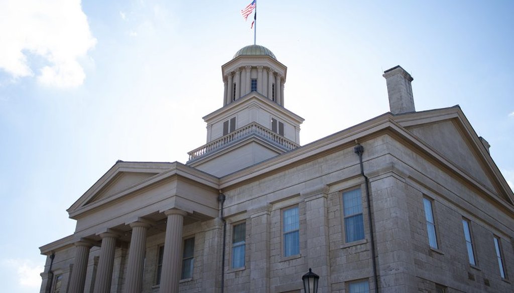The Old Capitol Building is seen on Monday, March 1, 2021. (Raquele Decker/The Daily Iowan)