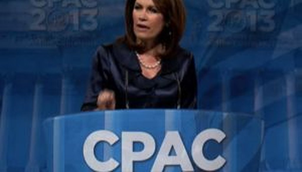At the conservative CPAC conference, Rep. Michele Bachmann, R-Minn., blamed regulation, taxation and trial lawyers for slowing research on Alzheimer's disease. We checked with scientists to see if they agreed.