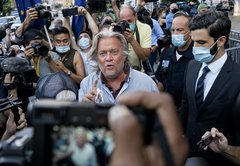 Donald Trump says he didn't know about Steve Bannon's border wall project. Is that true?