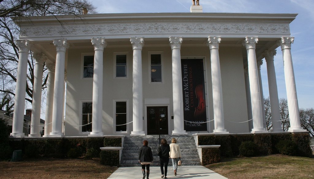 The Bell House is a tourist attraction in Macon and houses the McDuffie Center for Strings, sometimes referred to as the "Julliard of the South." AJC file photo