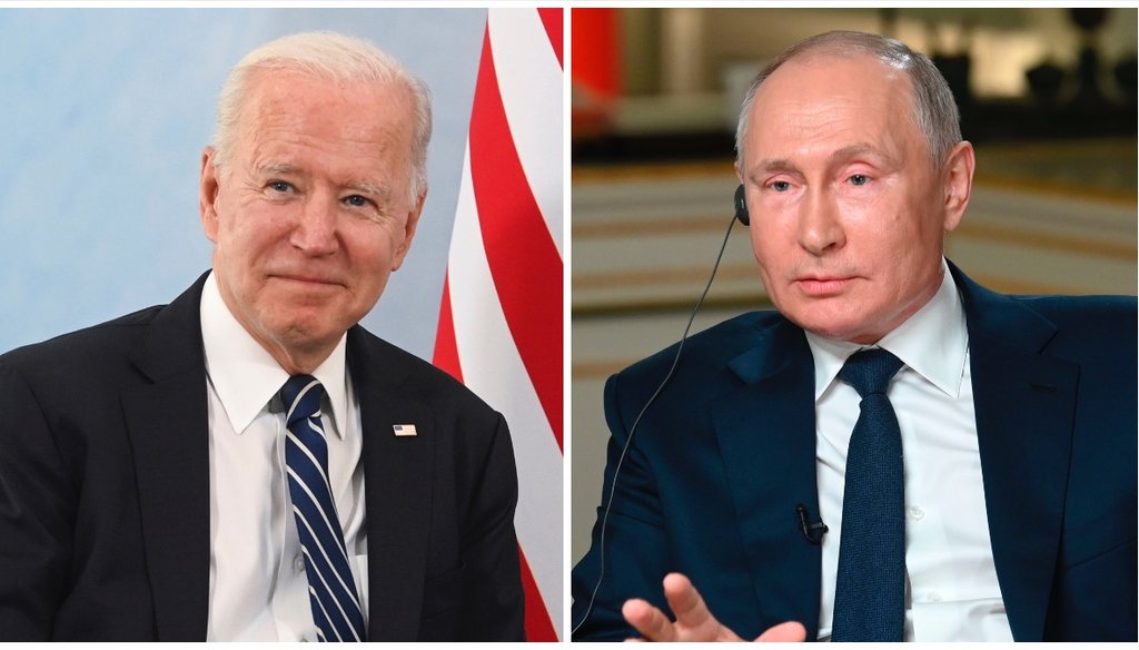 President Joe Biden and Russian President Vladimir Putin to meet June 16 in Geneva, Switzerland. (AP)