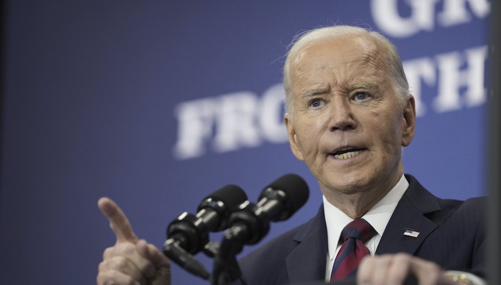 President Joe Biden speaks at the Brookings Institution in Washington, Tuesday, Dec. 10, 2024. (AP)