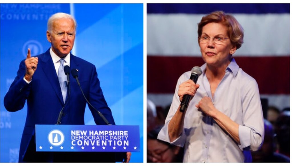 Former Vice President Joe Biden and Sen. Elizabeth Warren bring contrasting approaches to the Democratic primary. (AP/Robert F. Bukaty, Matt York)