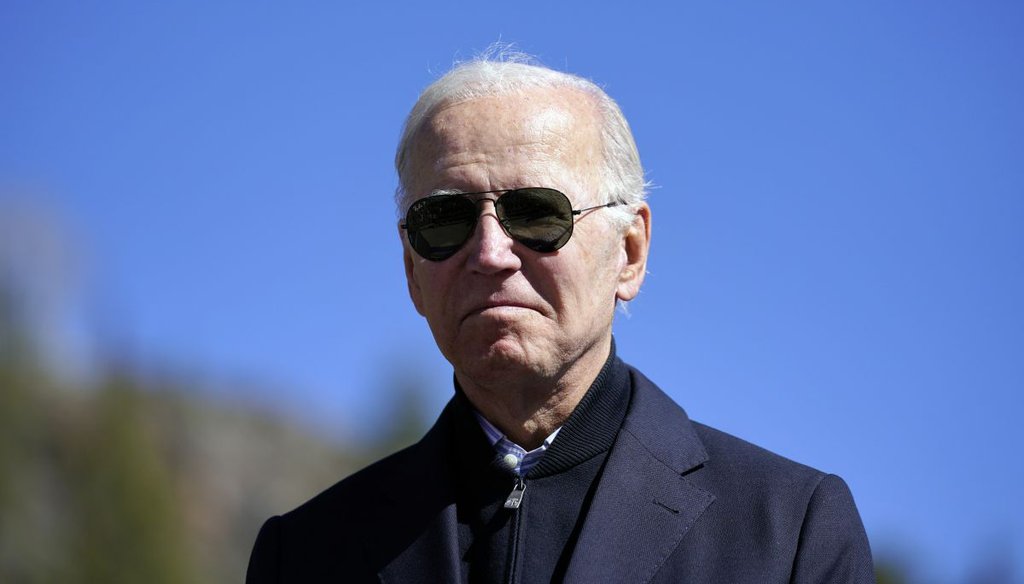 President Joe Biden visits Camp Hale near Leadville, Colo., on Oct. 12, 2022. (AP)