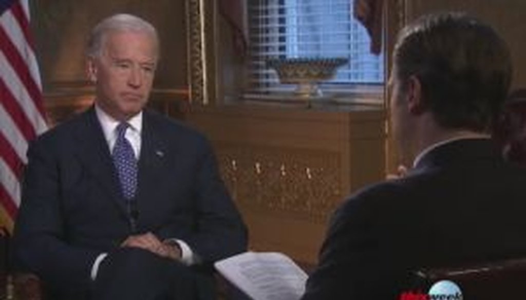 Vice President Joe Biden was interviewed by Jake Tapper on ABC's "This Week."