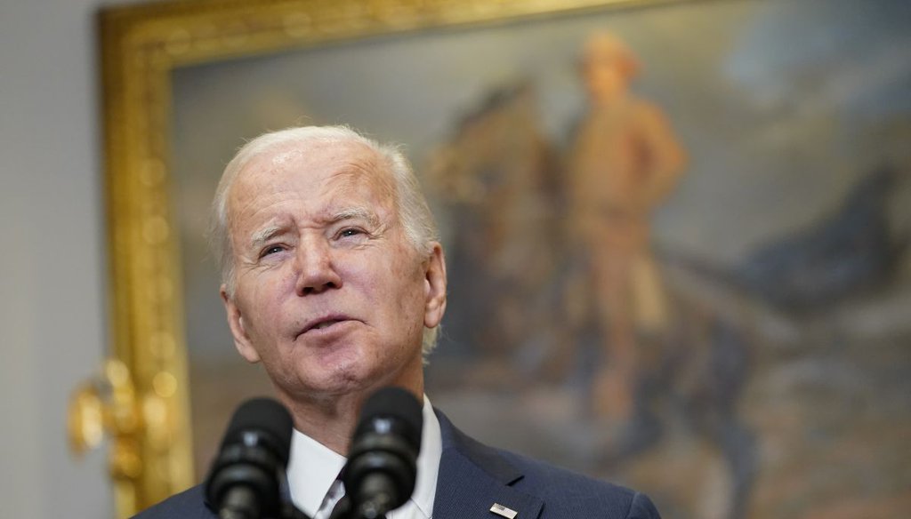 President Joe Biden speaks about his efforts to tackle inflation on Dec. 13, 2022, at the White House. (AP)