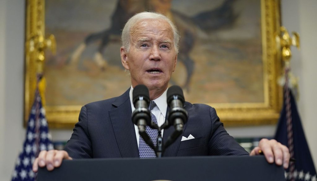 President Joe Biden speaks from the White House on June 30, 2023, after its student loan debt relief plan was struck down by the Supreme Court. (AP)