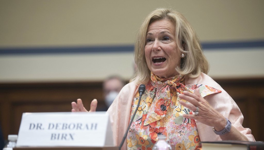 Former White House Coronavirus Response Coordinator Dr. Deborah Birx testifies before the House Select Subcommittee on the Coronavirus Crisis on Thursday, June 23, 2022 in Washington. (AP)